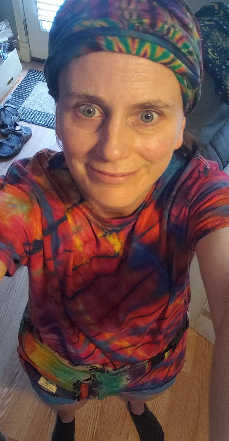 Customer photo review of Lolita Tie Dye Headband