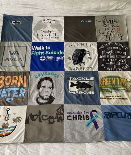 T-shirt quilt from crusaders by Denise from VA