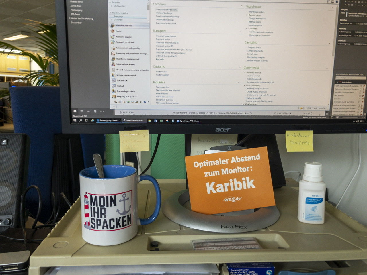 Customer photo review of Moin ihr Spacken · Keramik Tasse zweifarbig