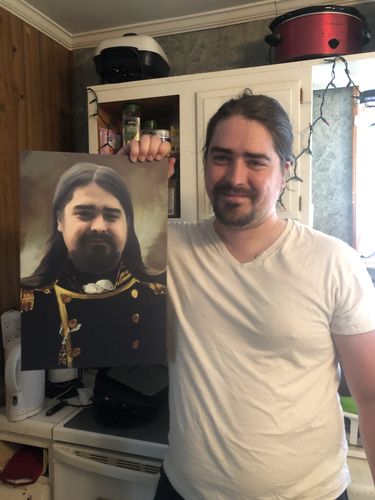 Customer photo review of The Admiral - Custom Canvas