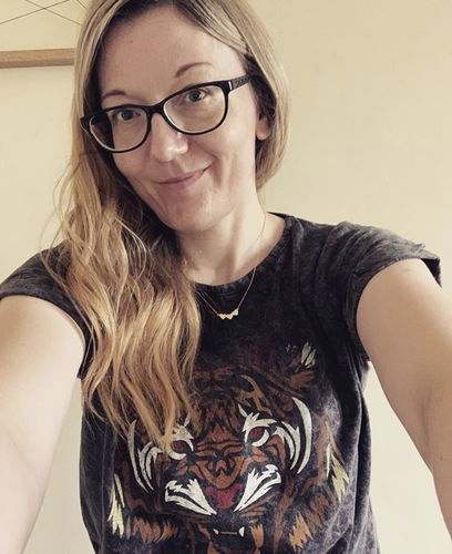 Customer photo review of Acid Wash Tiger Tee