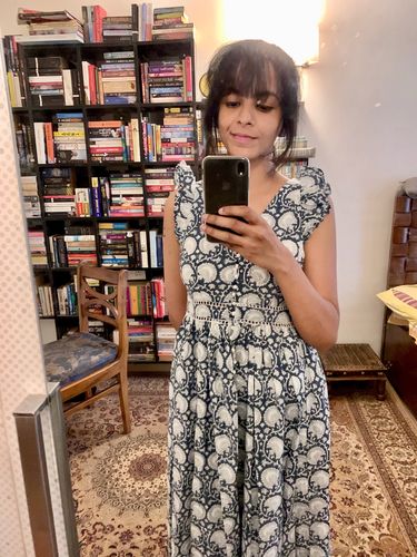 Customer photo review of The Sapphire Dress