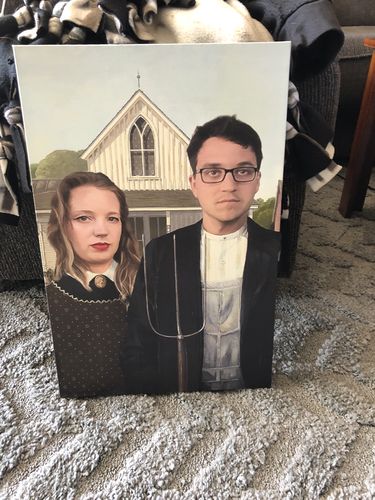 Customer photo review of The American Gothic - Custom Canvas