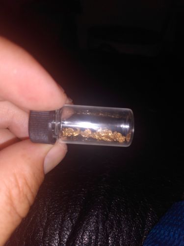 Customer photo review of *BOGO* NUGGET RESERVE '3 Ounce Nugget Hunt' - Gold Paydirt Concentrate - Panning Pay Dirt Bag