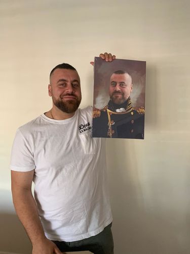 Customer photo review of The Admiral - Custom Canvas