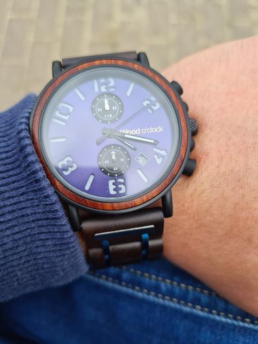 Customer photo review of Wood o'clock - Blue Ocean