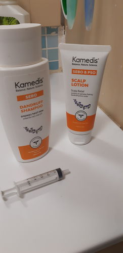 Customer photo review of ערכה דו שלבית לטיפול בקשקשים | SEBO DANDRUFF KIT