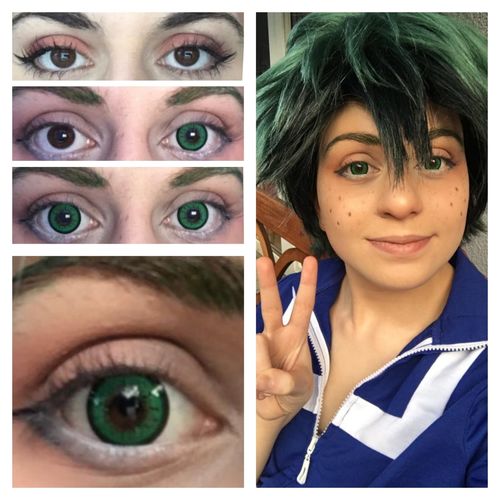 Customer photo review of Cosplay Vivid Green