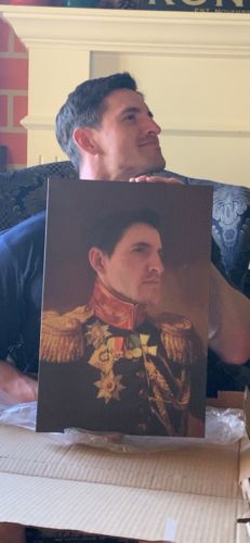Customer photo review of The Veteran - Custom Canvas