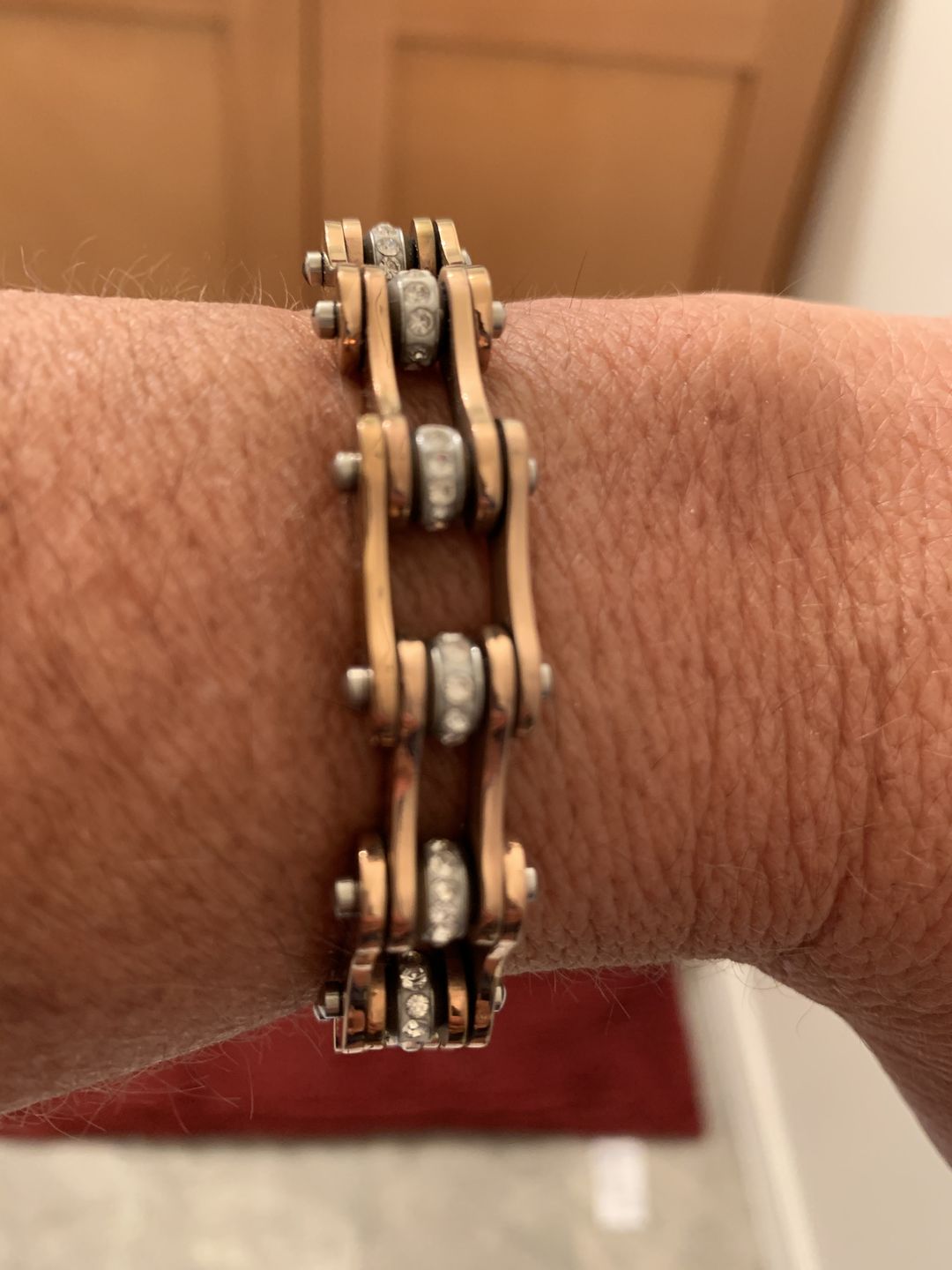 Customer photo review of Cycolinks Rose Gold Crystal Bracelet