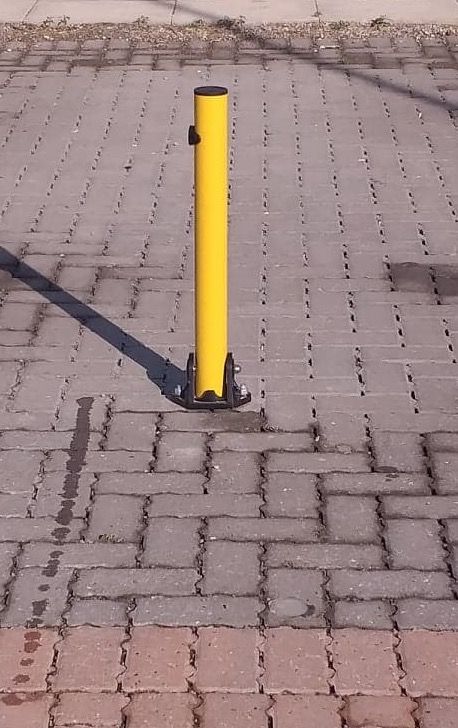 Customer photo review of KYP-1 Fold Down Parking Post