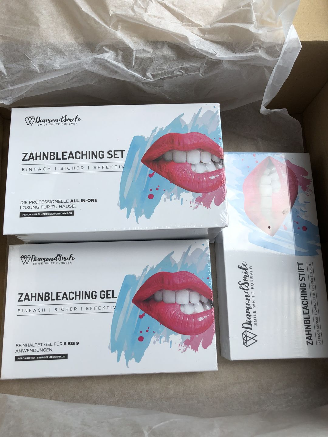 Customer photo review of Premium Zahnbleaching Set