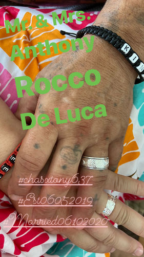 Customer photo review of 8mm Scroll Rings