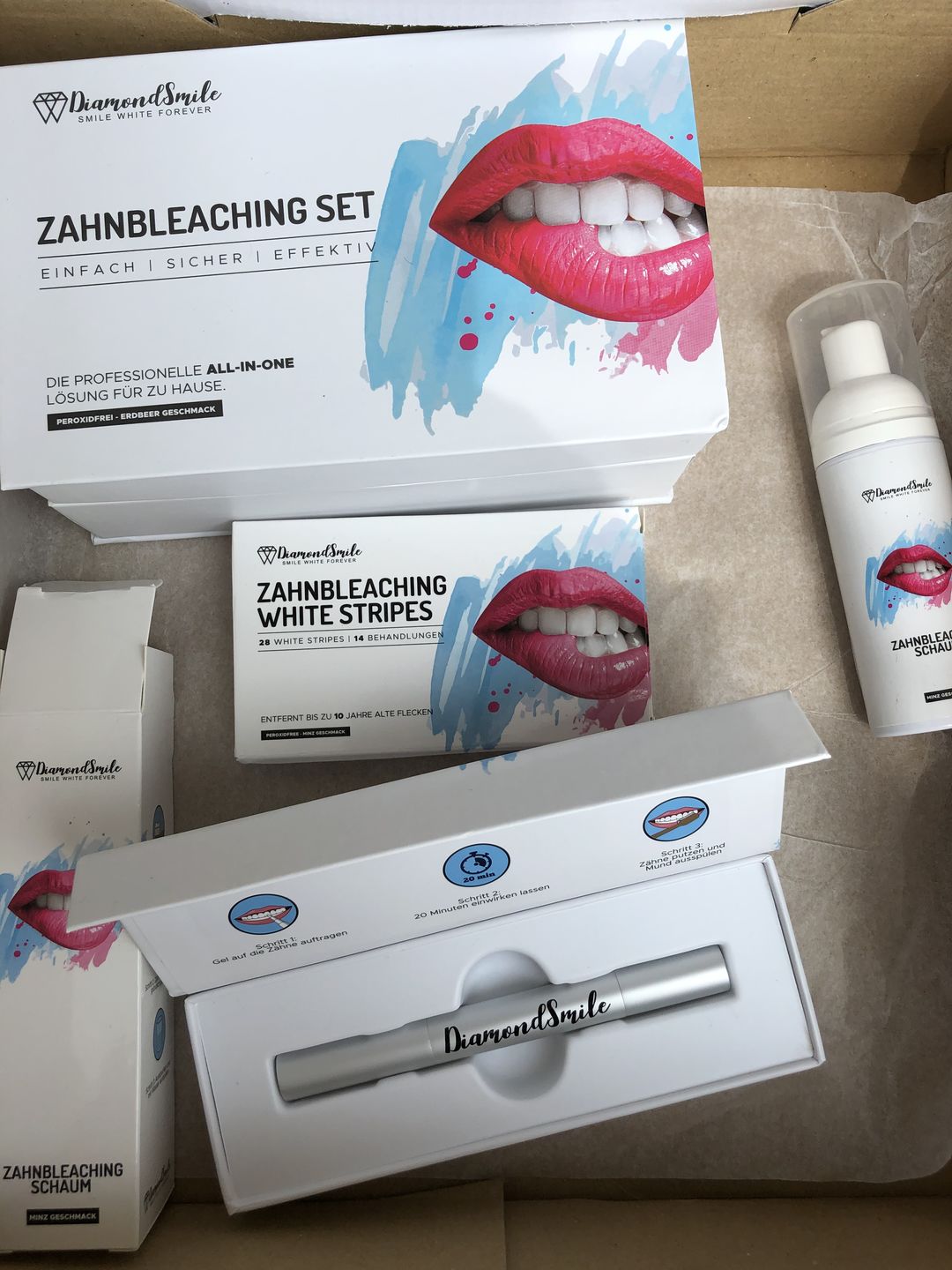 Customer photo review of Premium Zahnbleaching Set