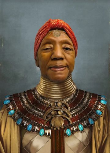 Customer photo review of The Nubian Queen - Custom Canvas
