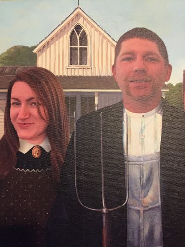 Customer photo review of The American Gothic - Custom Canvas