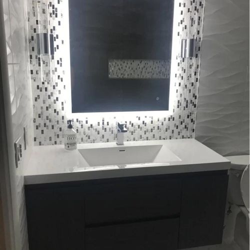 Customer photo review of Monterey Floating Vanity