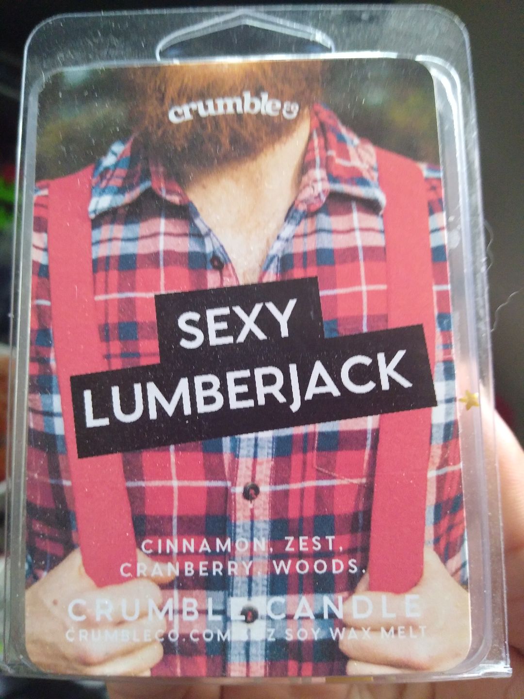 Customer photo review of Sexy Lumberjack Wax Melts