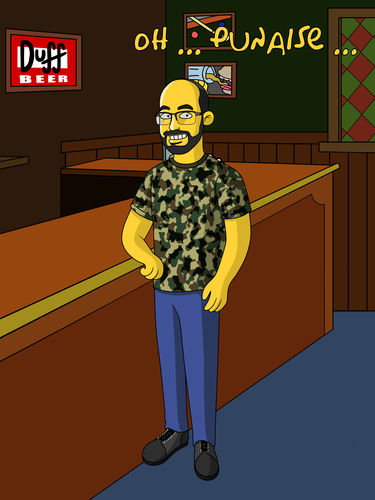 Customer photo review of Le Cadre Simpson Personnalisé