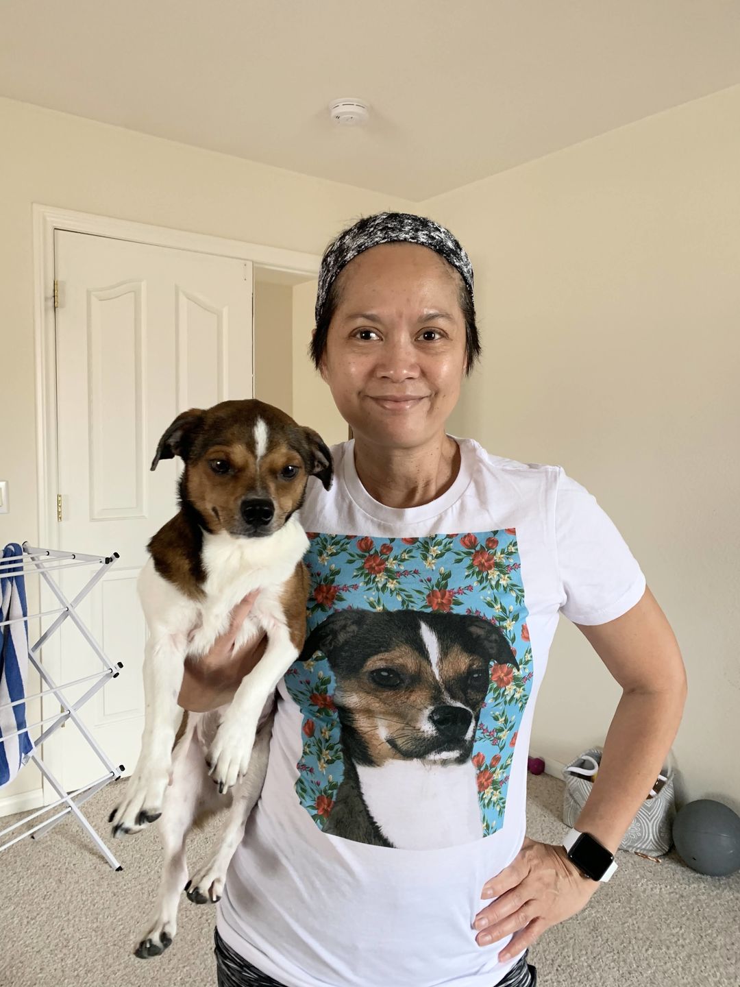 Customer photo review of Custom Pet Art Ladies Crew