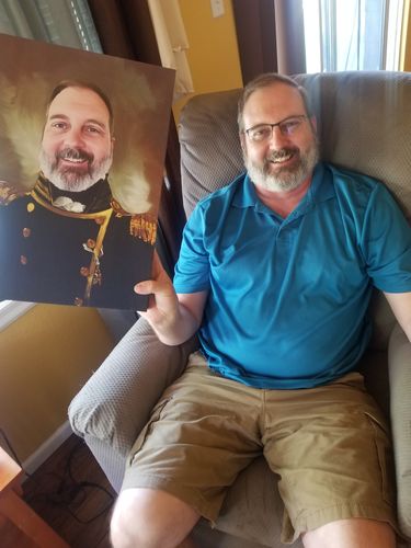 Customer photo review of The Admiral - Custom Canvas