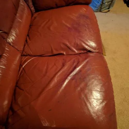 Customer photo review of Optimum Leather Restoration