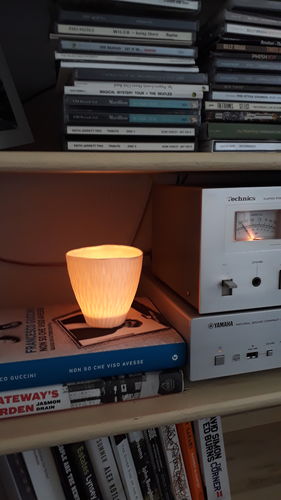 Customer photo review of Tealight candle holders, white porcelain