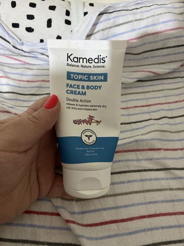 Customer photo review of קרם לחות טיפולי לעור יבש עד יבש במיוחד | TOPIC FACE & BODY CREAM