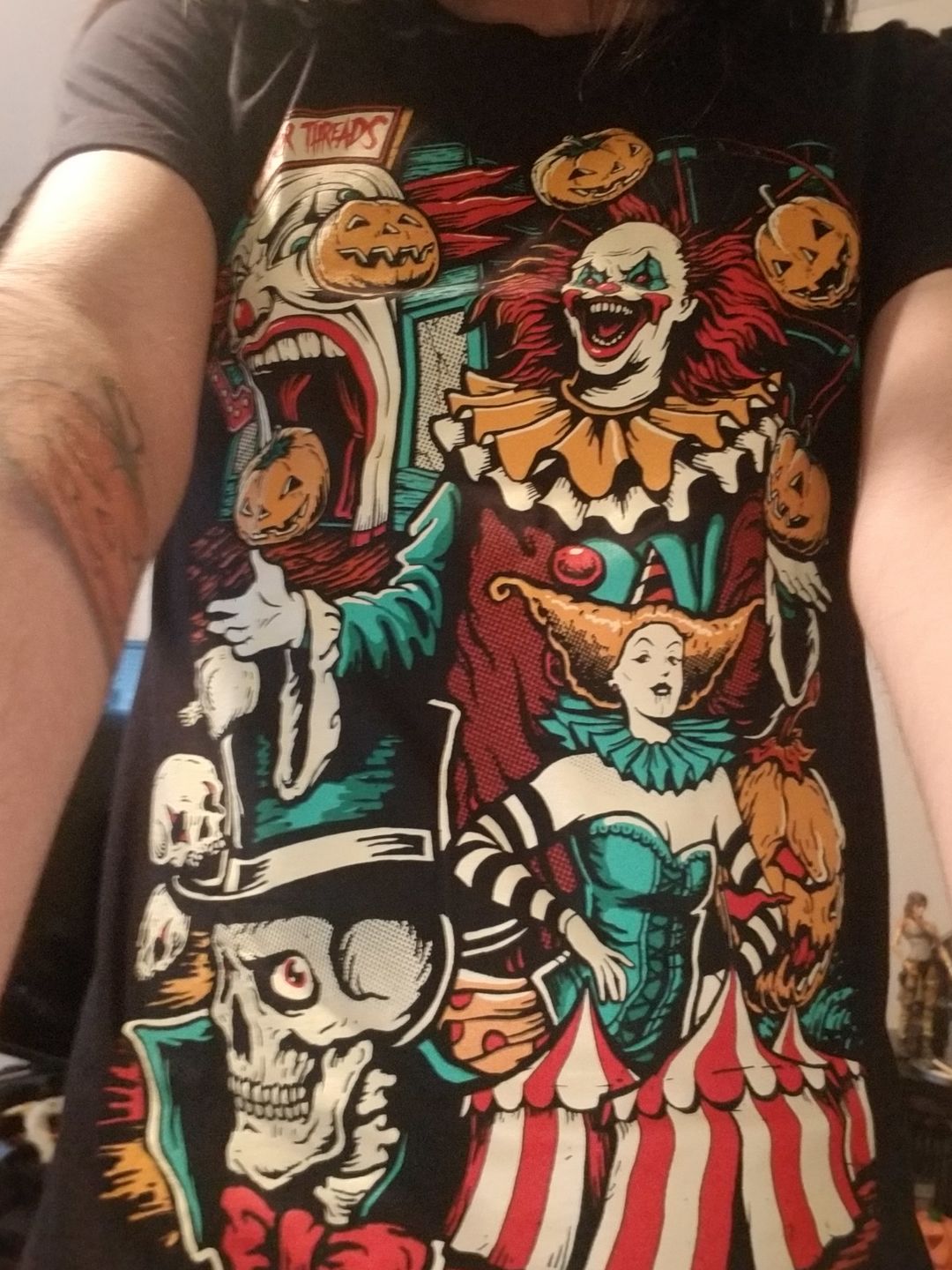Customer photo review of Midnight Sideshow T-Shirt