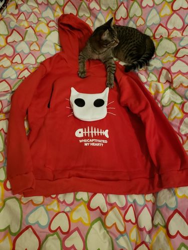 Customer photo review of Pet Carrier Hoodie