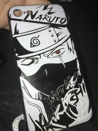 Customer photo review of Naruto Characters Sketch Silica Gel Phone Case