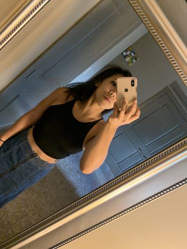 Customer photo review of Juliet Crop Tank