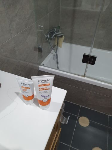 Customer photo review of ערכה דו שלבית לטיפול בקשקשים | SEBO DANDRUFF KIT