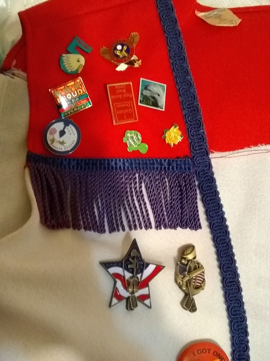 Customer photo review of US Army Veteran Pin