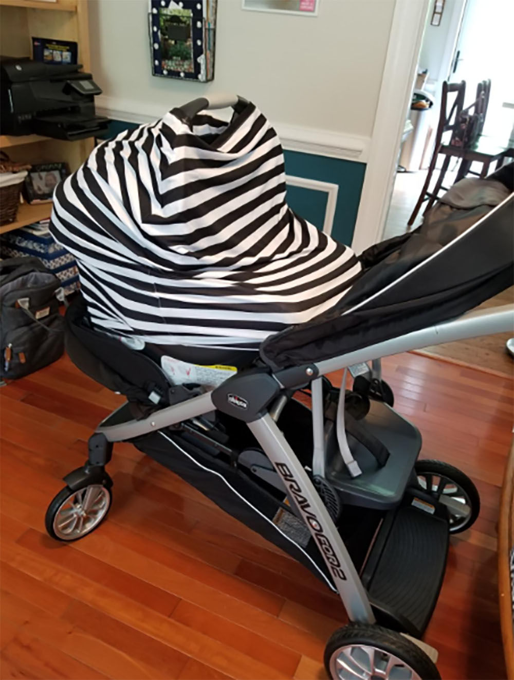 Customer photo review of Carseat Canopy - Nursing Cover