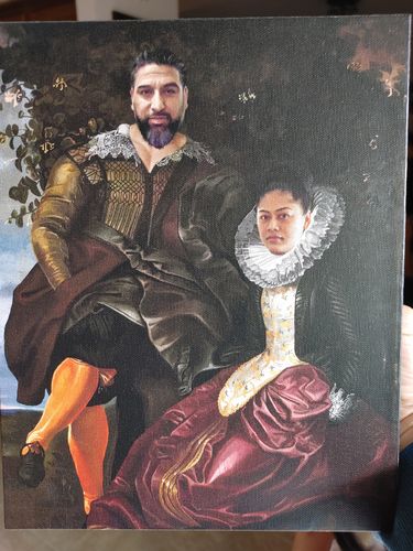 Customer photo review of The Lovers - Custom Canvas