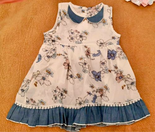 Customer photo review of Pudcoco Girl Dress 6M-5Y UK Kids Baby Girls Princess Dress Casual