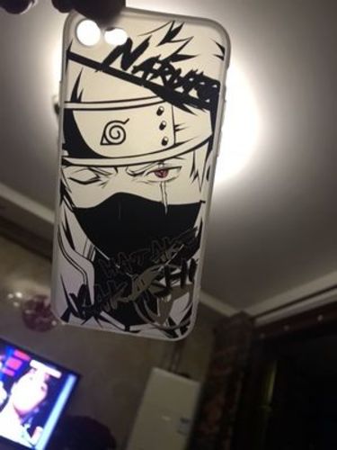 Customer photo review of Naruto Characters Sketch Silica Gel Phone Case