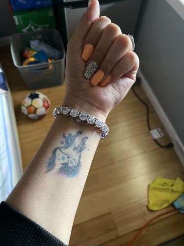 Customer photo review of Boss Babe bracelet