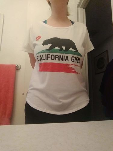 Customer photo review of California Girl Tee
