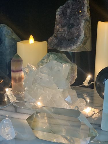 Customer photo review of Clear Quartz Cluster
