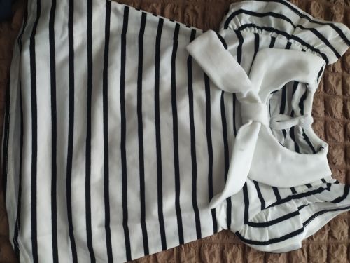 Customer photo review of Sleeveless Big Bow Cute Multi colour Summer New Girl Dress