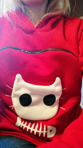 Customer photo review of Pet Carrier Hoodie