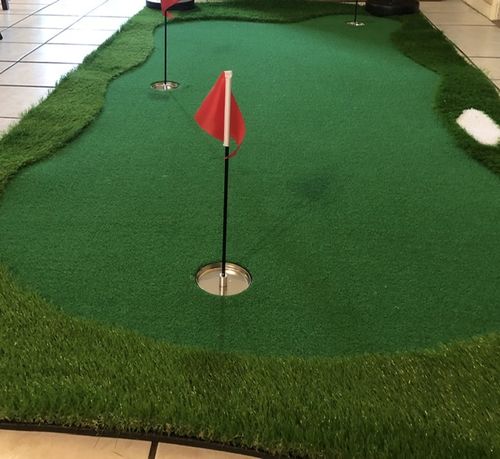 Customer photo review of Golf Indoor Putting Green Pro Package | Professional Home Putting Green
