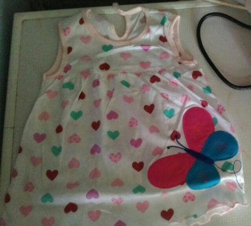 Customer photo review of Sleeveless Big Bow Cute Multi colour Summer New Girl Dress