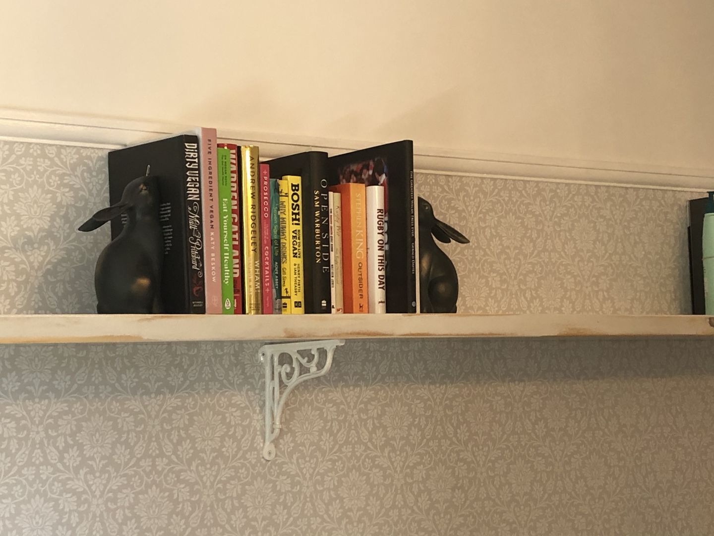 Customer photo review of 8 Inch Victorian Scroll Cast Iron Shelf Bracket