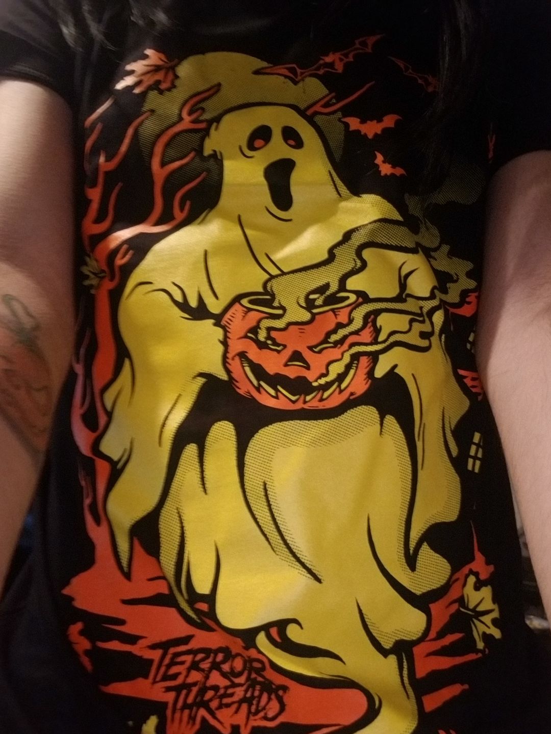 Customer photo review of Ghostly Tales T-Shirt