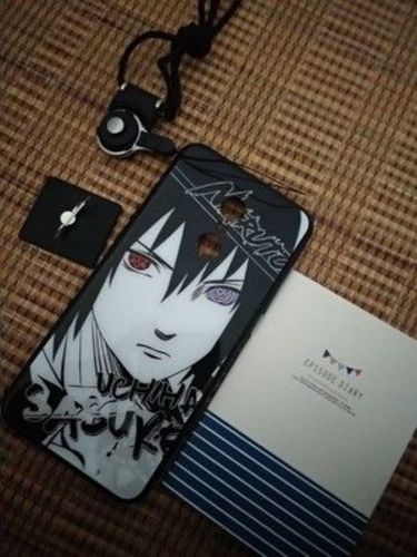 Customer photo review of Naruto Characters Sketch Tempered Glass Phone Case