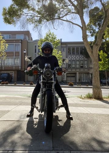 Customer photo review of Raven Moto Jeans