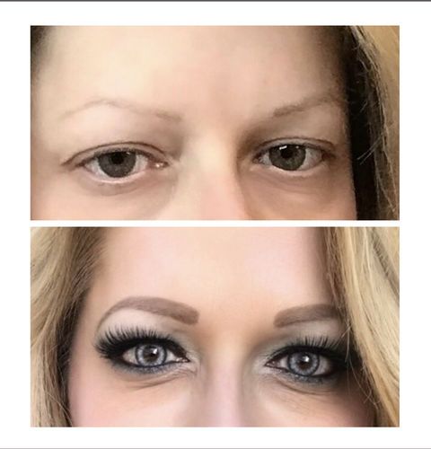 Customer photo review of Pro Crystal Gray Prescription Colored Contact Lenses